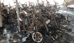 Polisi Lakukan Pendataan Siswa yang Motornya Terbakar di Rumah Parkir