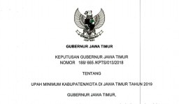 Ini UMK Jatim 2019
