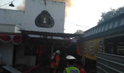 Asrama Polisi Tandes Surabaya Terbakar
