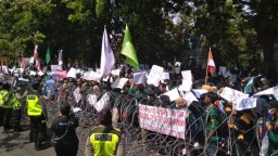 Mahasiswa Tulungagung dan Mojokerto Demo Tolak RUU KUHP