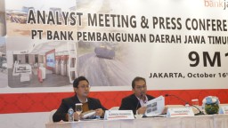 Bank Jatim Bukukan Laba Bersih Rp 1,14 Triliun di Triwulan III