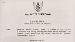 Mutasi Lagi di Pemkot Surabaya, Kepala Dinas Pendidikan Diganti