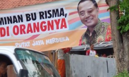 Ditemukan Spanduk 'Putat Jaya Merdeka' Bergambar Eri Cahyadi
