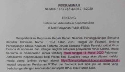 Mengurus Kependudukan, Warga Diimbau Secara Online