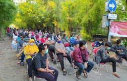 Kali Ini Tes Massal Covid -19 di Keputih Lebih Tertib