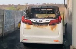 Pembakar Mobil Via Vallen Terekam CCTV