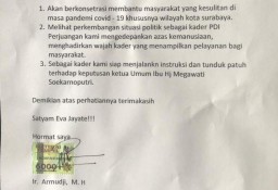PDIP Surabaya Tak Lagi Persoalkan Surat Mundur Cak Ji