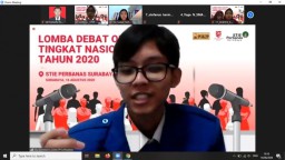 Pelajar SMA-SMK Ikuti Debat Online di STIE Perbanas Surabaya