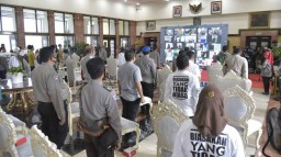 Polisi dan Seribu Elemen Masyarakat Gelar Deklarasi Jogo Suroboyo Damai