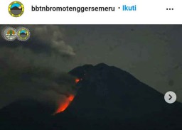 Gunung Semeru Meletus 3 Kali, Warga dan Pendaki Diminta Tetap Waspada