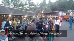 Video: Gunung Semeru Meletus, Warga Mengungsi