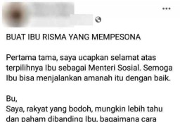 Curhat untuk Ibu Menteri Sosial