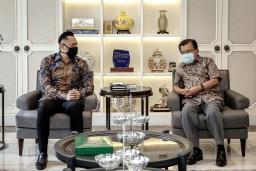 AHY Silaturahmi ke Kediaman Jusuf Kalla, Ini yang Dibahas