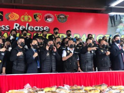Polda Jatim Ikut Ambil Bagian Pengungkapan Sindikat Internasional 2,5 Ton Sabu
