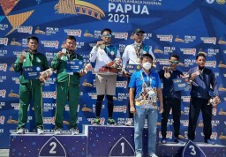 Prajurit Yonkomlek 2 Marinir Raih Medali Perak untuk Jatim di PON XX Papua