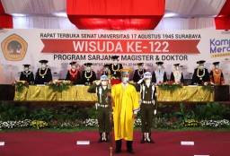 599 Mahasiswa Untag Surabaya Diwisuda di Tengah Pandemi
