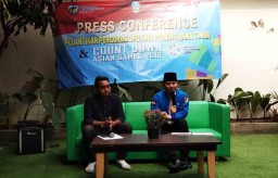 Pelantikan KNPI Jatim, Cak Ipin & Anak Risma Juga Sambut Asian Games