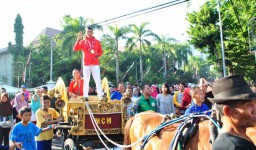 Arak-arakan Menyambut Atlet Bojonegoro Peraih Emas Asian Games 2018