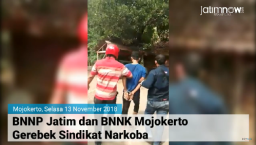 Video: BNNP Jatim dan BNNK Mojokerto Gerebek Sindikat Narkoba