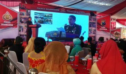 Kapolres Bojonegoro Sampaikan Pesan Presiden di HUT Bhayangkara