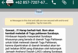 Isu Teror Bom di Tugu Pahlawan Disaat  Aksi #2019GantiPresiden