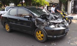 Tabrakan Beruntun, Jalur Menuju Pelabuhan Ketapang Macet