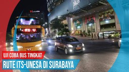 Video: Uji Coba Bus Tingkat di Surabaya