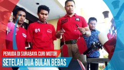 Video: Pemuda di Surabaya Curi Motor Setelah Dua Bulan Bebas