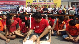 Tiga Bulan, Polrestabes Surabaya Ringkus 102 Bandit