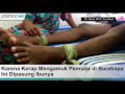 Video: Karena Kerap Mengamuk, Pemuda di Surabaya Ini Dipasung Ibunya