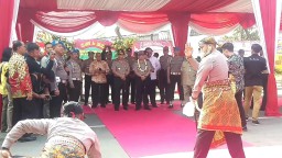 Reog Ponorogo Sambut Kapolri di Mapolda Jatim