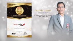 Bank Jatim Kembali Raih Penghargaan Indonesia Best Bank tahun 2021
