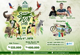 Taman Safari Prigen Gelar Lomba Lari Diantara Satwa Liar, Yuk Ikutan!