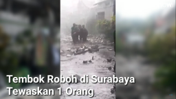 Video: Hujan Angin di Surabaya Makan Korban