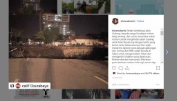 Jalan Raya Gubeng Ambles Mirip Jurang, Wali Kota Risma: Tetap Tenang