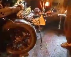 Kecelakaan di Ponorogo, 2 Minibus Rusak Parah, Korban Patah Kaki
