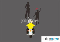 Boncengan dengan Anak, Pasutri Jadi Korban Jambret di Jalan Tidar Surabaya