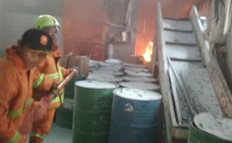 Diduga Tersambar Api Las, Insinerator RS dr Iskak Tulungagung Terbakar