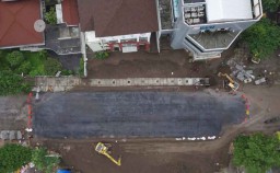 Foto: Penampakan Jalan Raya Gubeng Setelah Diaspal
