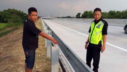 46 Batang Pagar Pembatas Jalan Tol Madiun-Ngawi Raib Dicuri
