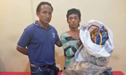 Curi Kabel, Herman Nekat Panjat Tiang Listrik Bertegangan Tinggi