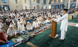 Qiyamul Lail di Masjid Al Akbar, Ini Pesan Kapolrestabes saat Mudik