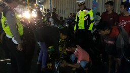 Knalpot Brong yang Terjaring Razia di Pasuruan Langsung Dicopot