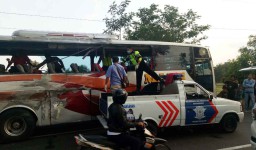 Ini Data Korban Tabrakan Maut Bus Mira vs Bus Pariwisata di Nganjuk
