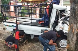 Motor Lawan Arus Serempet Pikap di Ponorogo, Dua Luka