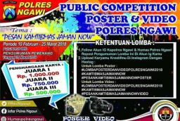 Polres Ngawi Jaring Foto dan Video Kantibmas Zaman Now
