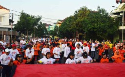Dipimpin Kapolres, Ribuan Warga Kota Madiun Deklarasi Damai