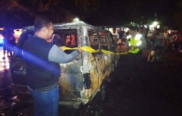 Mobil Bermuatan BBM Terbakar di SPBU