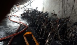 Rumah Parkir Terbakar, Polisi: Motor Hangus Jadi 55 Unit