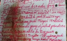 Ditemukan Kertas Bertulisan Tangan di Sekitar Mayat Mutilasi di Malang